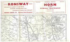 HEMEL HEMPSTEAD Rural District map by BARNETT’S – circa 1963