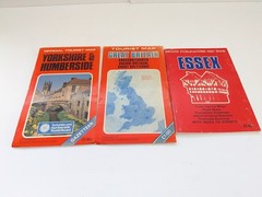 20 x Various Vintage UK Maps By Ordnance Survey, Shell & Tourist Map – Job Lot