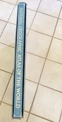 1966 National Geographic Atlas Of The World/w Slip Case Coffee Table Book