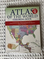 Atlas of the World Coloring Book Country Identifier Guide Political & Topograph…