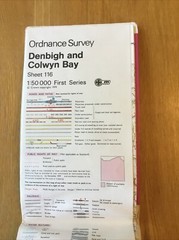 1979 Ordnance Survey Landranger Map 116 Denbigh And Colwyn Bay (incl Rhyl )