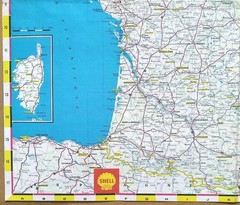 Shell Touring Map: France (1964).