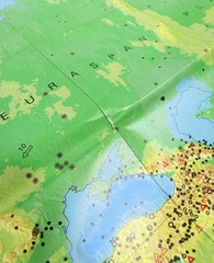 Dynamic Planet: World Map Of Volcanoes, Earthquakes.. 1994 U.S Geological Survey
