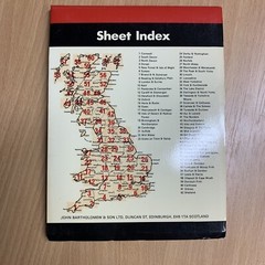GLASGOW & THE CLYDE – Bartholomew National Map Series No 44 – 1977