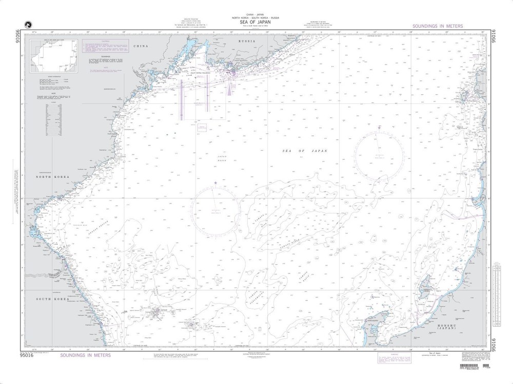 Korea – Sea of Japan | NGA Chart 95016