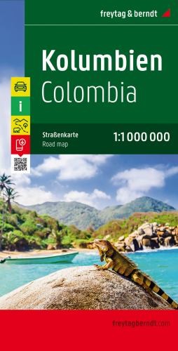 Colombia f&b (r) 1/1M: Wegenkaart 1:1 0… by Freytag & Berndt Sheet map, folded