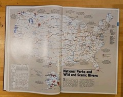 Atlas Of North America- Space Age Portrait National Geographic