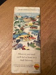 Shell Road Map Sydney-Brisbane 1950s