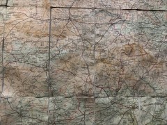 Bartholomew’s Half-inch Contoured Cloth Map – Salisbury Plain – Sheet 29 – 1937
