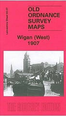Wigan West 1908: Lancashire Sheet 93.07 (Old O.S. Maps of L… Sheet map, folded