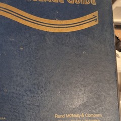 Vintage Book 1973 Rand McNally & Co Standard Highway Mileage Guide Maps