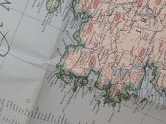 Vintage National Geographic Map The British Isles England Wales April 1949