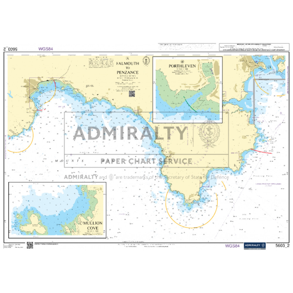 Admiralty Small Craft Chart 5603_2: Falmouth to Penzance