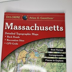 Delorme Massachusetts Atlas & Gazetteer 4th Ed Rand McNally Paperback 2009