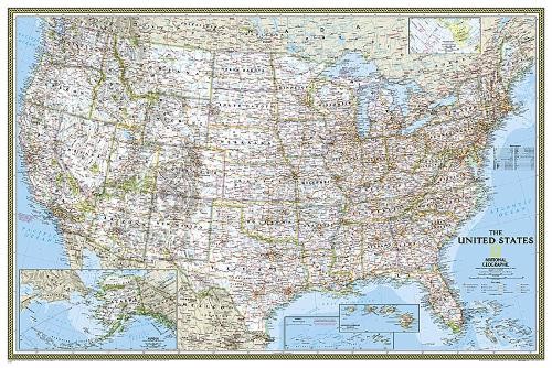 United States Classic, poster size, laminated – 9781597752183