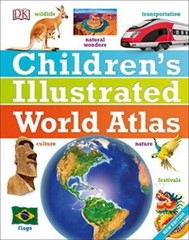 Childrens Illustrated World Atlas – DK – Good – Hardcover