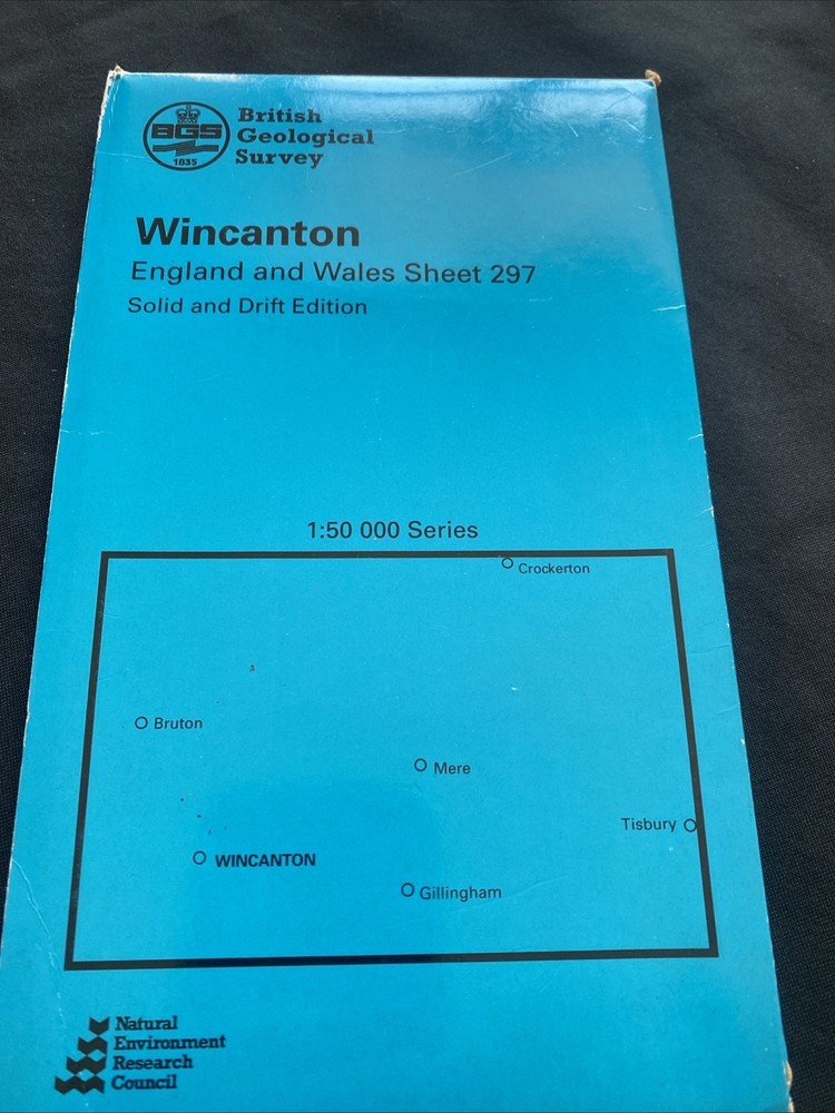British Geological Survey Solid and Drift Edition Map Wincanton 1:50 sc (1308)