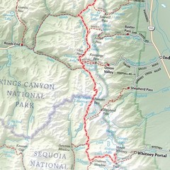 John Muir Trail Wall Map – Laminated (15 x 26 inches) (Erik the Black’s Hikin…