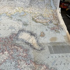 National Geographic Vintage Maps X 4 : Alaska, Mexico, World & Historic USA