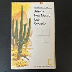 Vintage National Geographic America map bundle south illinois ohio federal utah