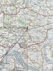 GLOUCESTER MALVERN Ordnance Survey One-Inch Map CLOTH Sheet 143 7th Series 1953