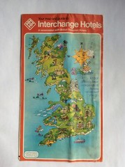 Vintage Map and Guide – Interchangeable Hotels – British Transport Hotels – 1976