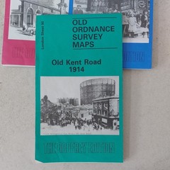6 x Old Ordnance Survey Maps Peckham Old Kent Road Hounslow Spring Grove