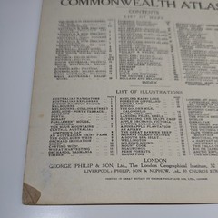 Commonwealth Atlas New & Revised Softcover Edition 1960 Vintage Collectable