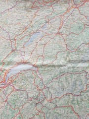 Les Cartes Bleues Europe Map 3: Paris, Suisse, Milan. Scale – 1:500,000 (1968).