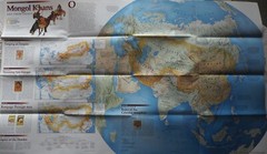 National Geographic Society Historical Map: The Mongols 1996