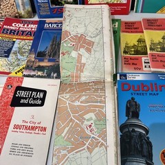 Vintage Maps Bundle Job Lot X22 Belfast Bournemouth Etc…