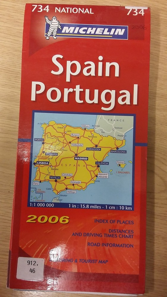 734: Spain/Portugal: 2006: Michelin Map (M16)