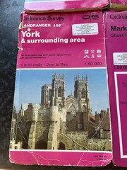 5 X Joblot Ordnance Survey Landranger & First Series Maps (Liverpool York Hull