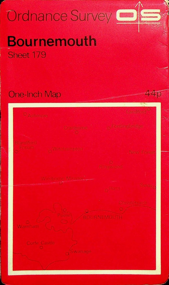Ordnance Survey One-Inch 7th Series Map – Sheet 179 – Bournemouth