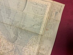 ordnance survey map of great britain 114 boston & skegness published 1954 OLD!