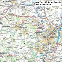 France 1:100k TOP 100 / Department map D29 – Finistère