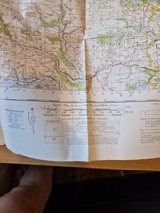 Ordnance Survey Map Of Great Britian – HUDDERSFIELD – 1966 – 1/63360