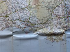 RAC 3 Miles to 1 Inch Map – South West England – 1985