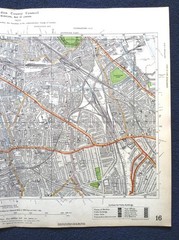 Vintage LONDON CC Municipal Map 1930 – Southwark, Camberwell, Deptford area