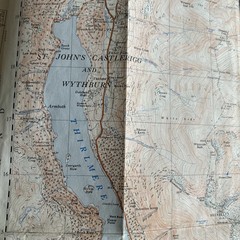 THIRLMERE Ordnance Survey Sheet NY31 Two & Half Inch MAP 1952 PATTERDALE