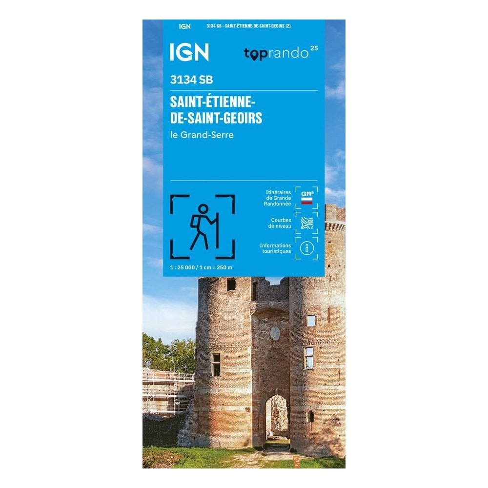 France 3134SB map St-Etienne-de-St-Geoirs / Le Grand-Serre 1:25K hiking walking