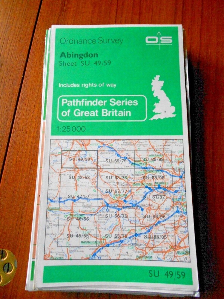 Ordnance Survey 1:25000 Pathfinder Series South Midlands N of M4 1000 – 1199