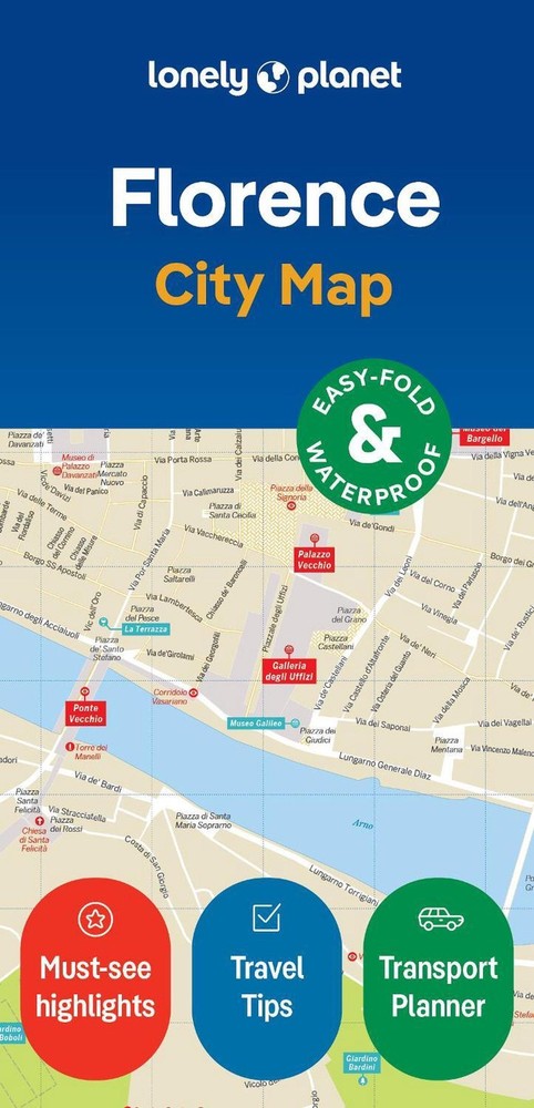 Lonely Planet Florence City Map: Durable, Waterproof, Easy-Fold Planning Map wit