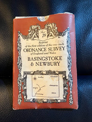 OS Ordnance Survey One Inch Paper Map, Basingstoke & Newbury, Sheet 78, 1980