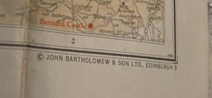 Vintage Bartholomew Touring Map of Scotland -with Youth Hostels & National Trust
