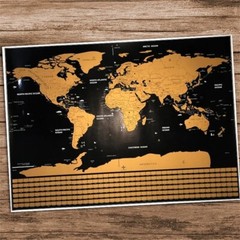 Scratch Off World Map 30 X 40cm