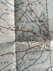 STRATFORD UPON AVON Ordnance Survey 1:25,000 First Series Sheet SP15 1951