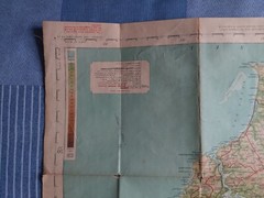 Vintage Batholomew’s South Devon Cloth Map c1920s Half Inch To Mile Sheet 36 