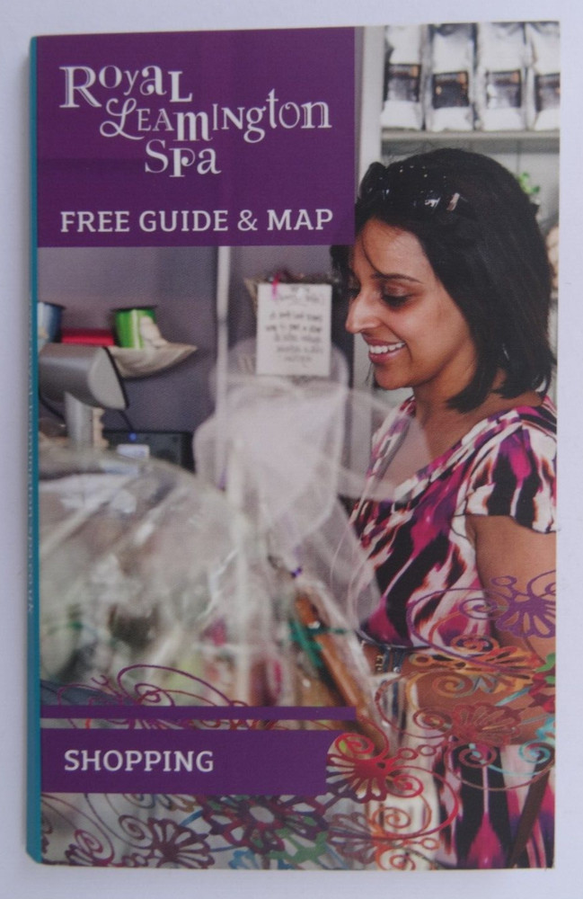 ROYAL LEAMINGTON SPA (Warwickshire) Pocket Tourist 2D Map & Guide 2014. Shopping