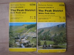1 24 THE PEAK DISTRICT DARK WHITE OUTDOOR LEISURE ORDNANCE SURVEY MAPS EXPLORER